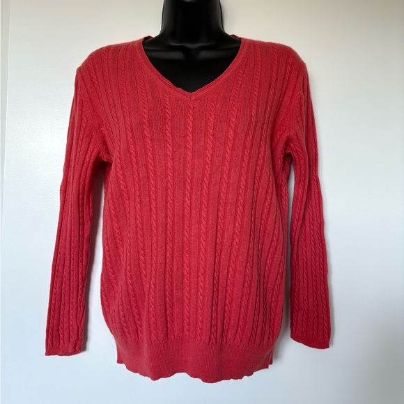 Brooks Brothers Silk/Cashmere V-Neck Sweater | Size Large - Picture 1 of 7